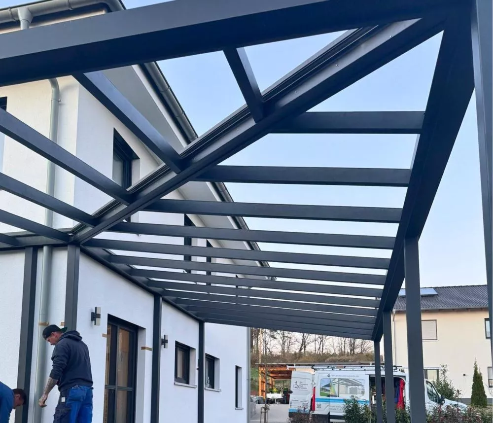 Terrassendach über Eck